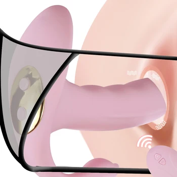 3 IN 1 Vibrators 10 Vibrācijas Režīmi Klitora Maksts, Anālais Stimulators Valkājamas G-Spot Massager Erotiska Masturbator Seksa Rotaļlieta, paredzēta Sievietēm