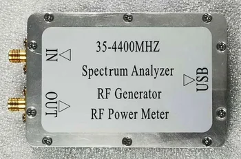 35-4400MHz USB Spektra Analizatora RF Jaudas Mērītāja Signālu Ģenerators Izsekošanas Avots