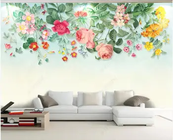 3d tapetes ar pielāgotus foto sienas ziedi blūmings modes tendence dzīves telpu dekorēšana luksusa 3d foto tapetes uz sienas