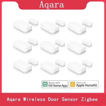 Aqara Bezvadu Durvju Sensors Zigbee Savienojums Smart Mini Durvju Logu Sensors Darbam Ar Mi Mājās APP Xiaomi Vai Apple Hmekit