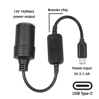 Auto piepīpētāja Ligzda USB 5V Uz 12V Power Bank Gaismas Adapteris, piepīpētāja Pastiprinātājs Kabeļu Braukšanas Ieraksti Adapteri