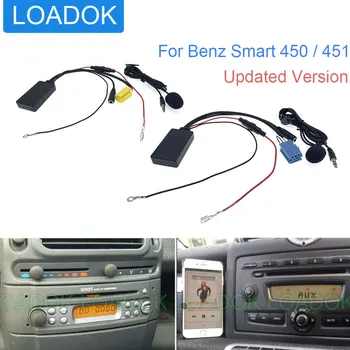 Automašīnas Bluetooth 5.0 Priekš Mercedes Benz Smart 450 451 Roadster Grundig Radio Uzņēmējas 8Pin 6Pin Ostas Moduļa Interfeiss, Aux Adapteri Mic