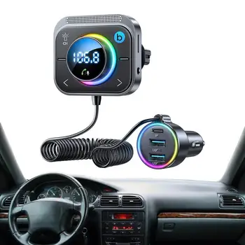 Automašīnas FM Radio Raidītājs Modulators 3 Porti Fast Charger Bezvadu Uztvērējs, MP3 Atskaņotājs Mūzikas Stereo Adapteri Auto Aksesuāri