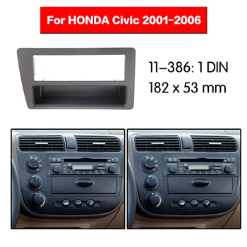 Automašīnas Radio Fascias Video Atskaņotājs, Panelis, Rāmis Honda Civic 2001 2002 2003 2004 2005 2006 Stereo 2 Din Nosedzošais Ietvars Piederumi
