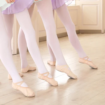 Baleta Zeķubikses Bērniem Vairumtirdzniecības 3 Pāri Baleta Zeķes Deju Bezšuvju Zeķbikses Zeķes, Meitenes Deju Stulpiņi 80D