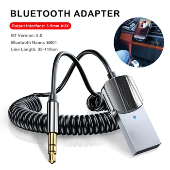 Bezvadu Bluetooth Raidītāju Uztvērējs Auto 3.5 mm Audio Mūzikas Uztvērēju Ar USB Powerd Brīvroku Spraudņa Adapteris, Automašīnas Skaļrunis
