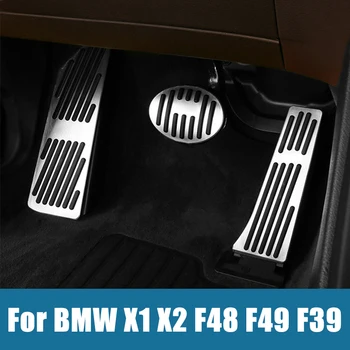 BMW X1 F48 F49 X2 F39 F45 F46 Tourer Alumīnija Automašīnu Kāju Akseleratora Pedāli, Bremžu Pedāļi Vāka Apdare Gadījumā Paliktņi Piederumi