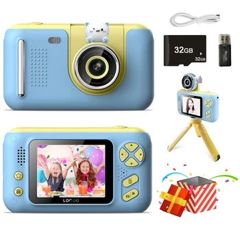 Bērnu Kamera Mini Digital Vintage Fotokameras Izglītības Bērniem 1080P 2,4 Collu HD Ekrāns, Video ierakstīšanas Kamera Outdoor Photography