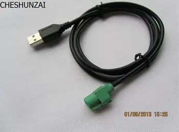 CHESHUNZAI Par 4Pin CD Mainītājs Player USB Vads Aux Audio Kabelis, Standarta USB Kabeļa Adapteris