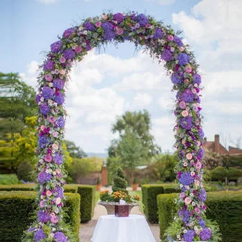 Dekoratīvie kāzu arkas, ziedu stand dārza fona kāzu ceļa novest apdare Rotangpalmas Gadījumā Puses Piegādes Āra Displeju