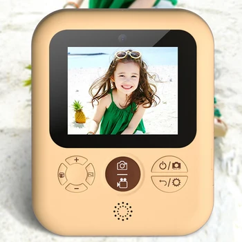 Gaismjutīgas neeksponētas Kameras Bērnu Rotaļlieta Ar HD Video Ierakstīšanas Dual Objektīvs Siltuma Foto Papīrs Dzimšanas dienas Dāvanu Zēni, Meitenes Mini Digitālā Kamera