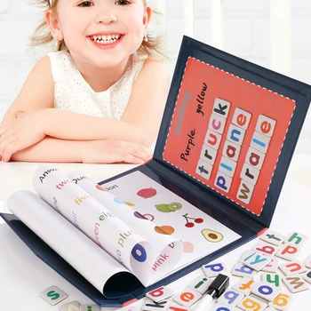 Grāmatas stila Magnētisko Valodas Vārdu Spēle Rotaļlieta Bērniem Vēstule Izziņas Agrīnās Izglītības Lasītprasmes Rotaļlietas GDeals