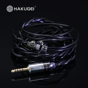 HAKUGEI Black Dragon Austiņas uzlabot kabeļu 2Pin 0.78 mm MMCX zelta, sudraba, pallādija papildu elements hibrīda kabelis kxxs