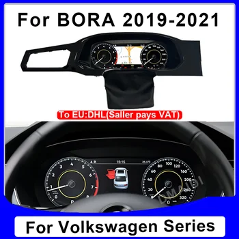 Jaunāko Auto LCD Ciparu Paneli, Lai Volkswagen Bora 2019 2020 2021 Paneļa Instrumentu Kopu Gailis Spidometrs Navigācijas Linux