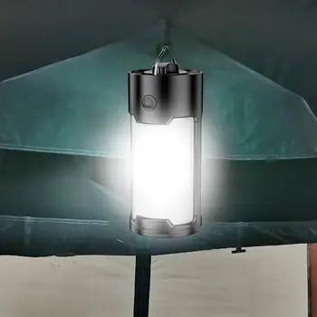 Kempings Gaismas Akumulatora Barošanu Pārnēsājams Rokturis Drošai 2 Līmeņos Regulējams LED Avārijas Lampas Pārgājienu Āra Rīki