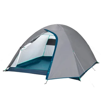 Kečvu MH100, 3 Personas Dome Kempinga Telts, Ūdensizturīgs, Pelēka telts ultravieglajiem telts tūrisma aprīkojums, telts