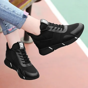 Kobiety jesień czarne trampki damskie nowe wygodne buty sportowe oddychające sneakersy damskie buty darīt biegania Zapatos Mujer De