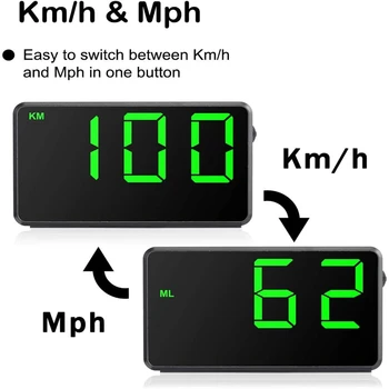 Liels Ekrāns, GPS Spidometrs Digitālo Automašīnas Ātruma Displejs ātruma Pārsniegšanas Signalizācijas Sistēmu, Universāla, Lai Bike Motocikli Kravas Auto