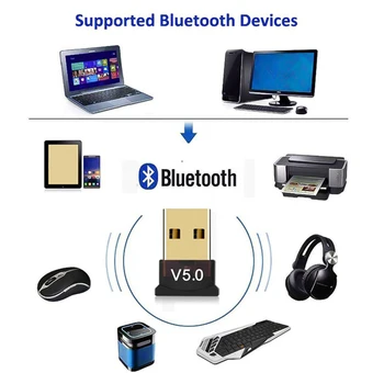 Mini USB Bezvadu sargspraudnis 5.0 Adapteri Bezvadu Raidītājs Uztvērējs Audio, Mobilo tālruni, Datoru, DATORU, Klēpjdatoru