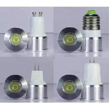 MR11 3W LED prožektoru gaismā, 12V AC 110V, 220V 35mm diametrs mini led spuldzes lampas mājas apgaismes bezmaksas piegāde 10pcs/daudz