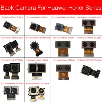Par Huawei Honor Apskatīt 6 7 8 V8 8x 9 9.i V9 10 V10 V20 Max Plus Lite Atpakaļ Saskaras Kamera Galvenā Kamera Aizmugurē