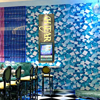 Personalizētu Tapetes, 3d Ģeometriskā Shinning Mosaic tapešu Roll Bar Ktv Istabas Sienas Dekors Fona Tapetes Sienām