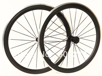 Pilna Oglekļa Matt Road Bike Clincher riteņpāru 50mm Riteņu diskiem ar Sakausējuma sānu