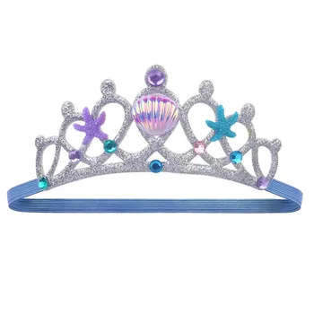 Princese, Elegants Vainagu ap Galvu stiprināmas Meitenēm Kāzu Balli Dzimšanas dienas svinības Vainagi Galvu Bērni Oficiālu Saģērbt Piederumu Tiara Zelta