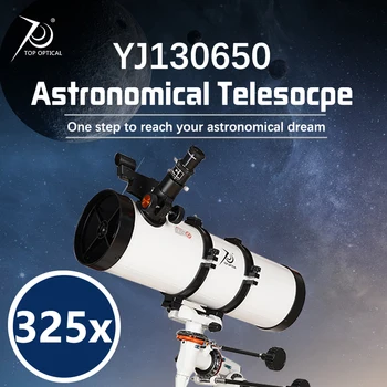Profesionālās 325x Atspoguļo Astronomisko Teleskopu 130mm Atstarotājs Spēcīgs Monokulāri Equatorial Mount Nerūsējošā Tērauda Statīvu
