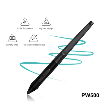 PW500 Akumulators-bezmaksas Irbuli, Lai Huion KAMVAS Pro 22 Inspiroy Q11K V2 Q620M GT-221 GT2201 Graphic Tablet Zīmēšanas Digitālo Pildspalvu