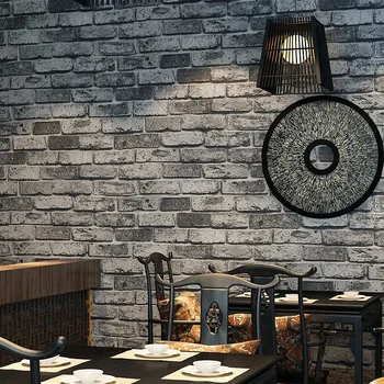 Senlaicīgu Ķieģeļu 3D Tapetes Mājas Dekori Tapetes Tapetes Dzīvojamā Istabā Sienas Apdare Tapetes Viesnīcas Restorāns Guļamistaba