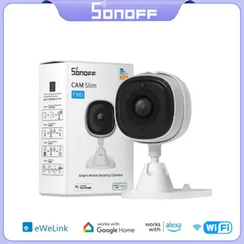 SONOFF CAM Slim FHD) 1080P Smart Home Security Kamera ar divvirzienu Audio, Kustības detektors Mini Baby Monitor Kamera Strādā Ar Alexa