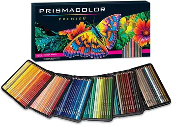 Sākotnējā Prismacolor Premier Krāsainu Zīmuļi 36 72 150 Krāsas, Mākslinieku Piederumi Zīmēšanai Ieskicējot Pieaugušo Krāsošana Skārda Kastē Lápis