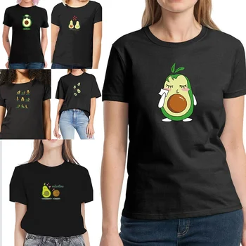 T-Kreklu Apdruka, Drēbes, 2022 Modes Avokado Drukāšanas Sieviešu T-Krekls Gadījuma O-Veida Kakla Vasaras Īsām Piedurknēm Ērti Harajuku Ielas Topi