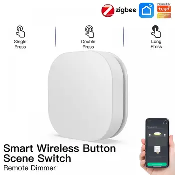 Tuya ZigBee Smart Slēdzis, Bezvadu Tālvadības Viens no Galvenajiem Kontroles Skatuves Slēdža Pogu Kontrolieris Multi-skatuves Saistība Smart Switch