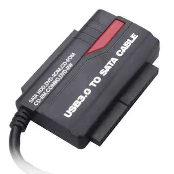 USB3.0/2.0 Ātri Drive Līnijas IDE+SATA Cieto Disku Adaptera Kabeli Kartes HDD Lasītājs 3.5 Collas 2.5 Adapteri Mobilo Pārvērst Nekādas Varas