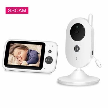 Video Baby Monitor 2.4 G Bezvadu Ar 3.2 Collu LCD 2 Ceļu Audio Runāt Nakts Redzamības Novērošanas Drošības Kameru Aukle