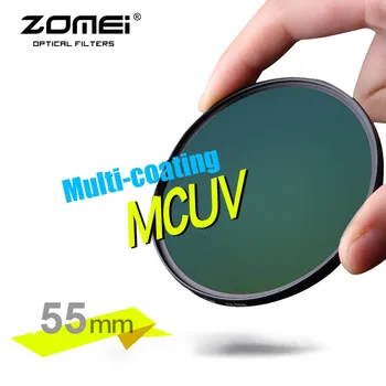 ZOMEI Patiesu 55mm PRO II MCUV Multi-Coated MC UV Filtrs Optiskā Stikla Filtru Canon NIkon Hoya Sony DSLR Kameras Objektīvs 55 mm